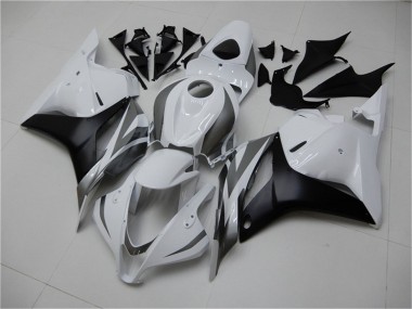 Carenagem Moto Honda CBR600RR 2009-2012 - Branco Cinzento Preto Fosco