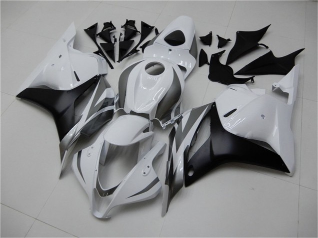 Carenagem Moto Honda CBR600RR 2009-2012 - Branco Cinzento Preto Fosco