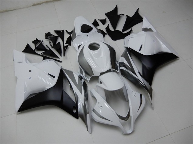 Carenagem Moto Honda CBR600RR 2009-2012 - Branco Cinzento Preto Fosco