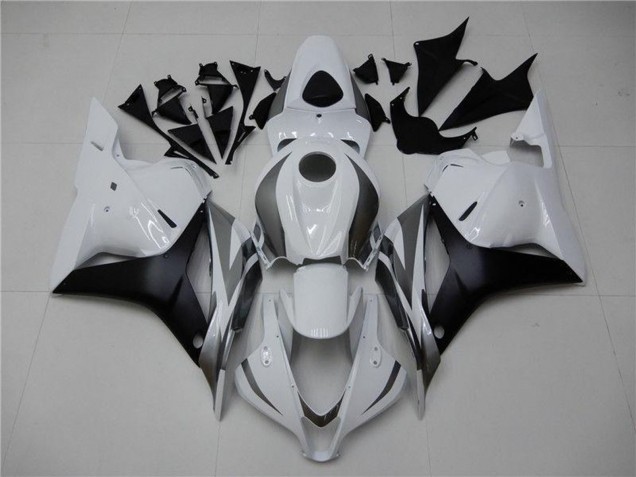 Carenagem Moto Honda CBR600RR 2009-2012 - Branco Cinzento Preto Fosco