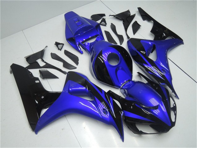 Kits Carenagem Moto Honda CBR1000RR 2006-2007 - Azul Preto Brilhante