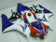 Kits Carenagem Moto Honda CBR1000RR 2006-2007 - Branco Vermelho Azul HRC