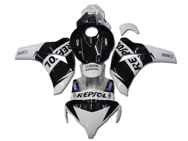 Carenagens Moto Honda CBR1000RR 2008-2011 - Branco Preto Brilhante Repsol
