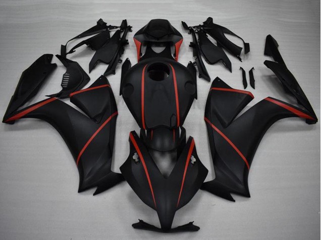 Carenagens Moto Honda CBR1000RR 2012-2016 - Preto Fosco Vermelho