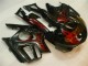 Carenagens Moto Honda CBR600 F3 1995-1996 - Preto Brilhante Vermelho Chama