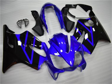 Kits Carenagem Moto Honda CBR600 F4i 2004-2007 - Azul Preto Brilhante