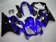 Kits Carenagem Moto Honda CBR600 F4i 2004-2007 - Azul Preto Brilhante