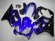 Kits Carenagem Moto Honda CBR600 F4i 2004-2007 - Azul Preto Brilhante