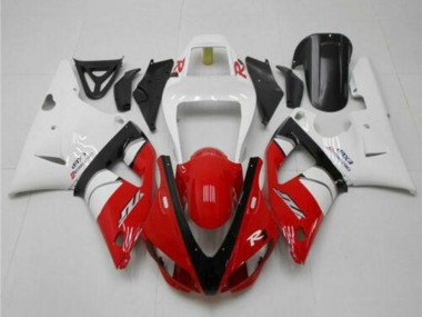 Carenagens Moto Yamaha YZF R1 1998-1999 - Branco Vermelho Preto