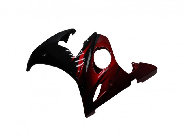 Kits Carenagem Moto Yamaha YZF R6 2003-2004 - Preto Brilhante Vermelho