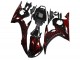 Carenagem Moto Yamaha YZF R6 2003-2004 - Preto Brilhante Vermelho Chama