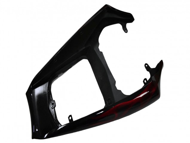 Carenagem Moto Yamaha YZF R6 2003-2004 - Preto Brilhante Vermelho Chama