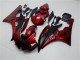 Kits Carenagem Moto Yamaha YZF R6 2006-2007 - Vermelho Preto Fosco
