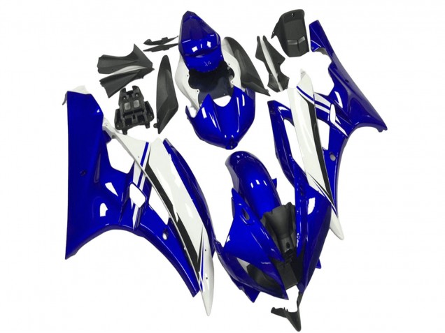 Carenagens Moto Yamaha YZF R6 2006-2007 - Azul Branco Preto
