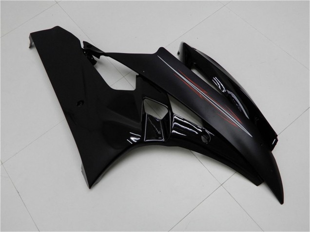 Kits Carenagem Moto Yamaha YZF R6 2006-2007 - Preto Brilhante Preto Fosco