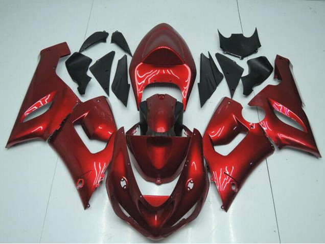 Carenagens Moto Kawasaki ZX6R 2005-2006 - Doce Vermelho