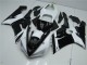 Carenagens Moto Kawasaki ZX6R 2005-2006 - Branco Preto Brilhante