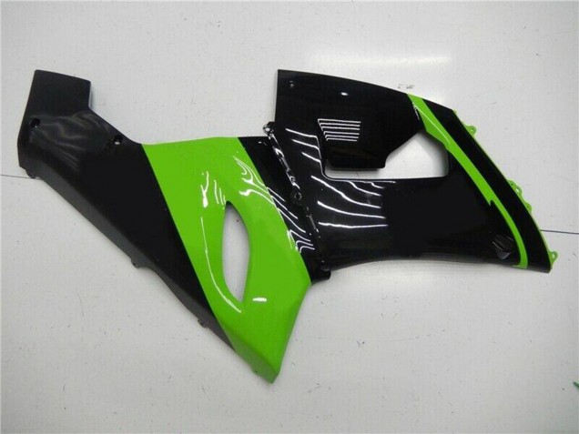 Carenagem Moto Kawasaki ZX6R 2005-2006 - Verde Preto Brilhante
