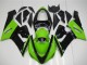 Carenagem Moto Kawasaki ZX6R 2005-2006 - Verde Preto Brilhante