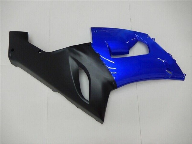 Carenagens Moto Kawasaki ZX6R 2005-2006 - Azul Preto Fosco