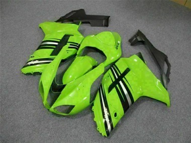 Kits Carenagem Moto Kawasaki ZX6R 2007-2008 - Verde Preto