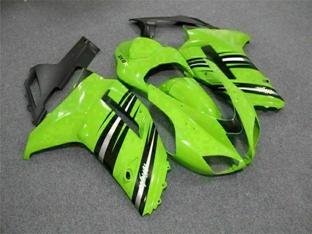 Kits Carenagem Moto Kawasaki ZX6R 2007-2008 - Verde Preto