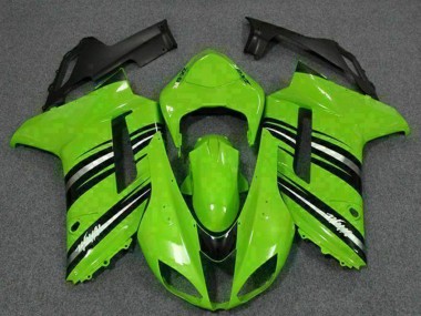 Kits Carenagem Moto Kawasaki ZX6R 2007-2008 - Verde Preto