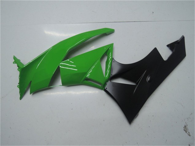 Kits Carenagem Moto Kawasaki ZX6R 2009-2012 - Verde Preto Brilhante
