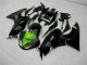 Carenagens Moto Kawasaki ZX6R 2009-2012 - Preto Brilhante Verde