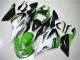 Carenagens Moto Kawasaki ZX6R 2013-2018 - Verde Branco Preto Brilhante