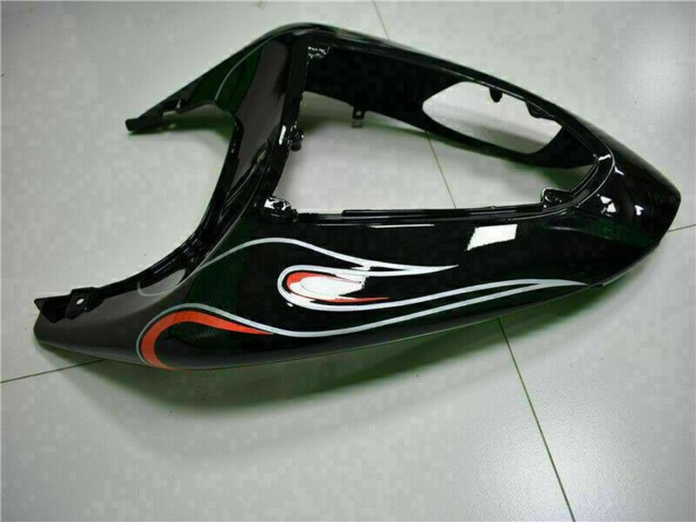 Kits Carenagem Moto Kawasaki ZX10R 2006-2007 - Preto Brilhante Vermelho Chama