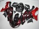 Carenagem Moto Kawasaki ZX10R 2006-2007 - Preto Brilhante Vermelho Chama