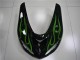 Carenagens Moto Kawasaki ZX10R 2006-2007 - Preto Brilhante Verde Chama