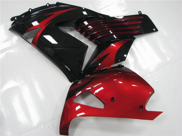 Carenagens Moto Kawasaki ZX14R ZZR1400 2006-2011 - Vermelho Preto