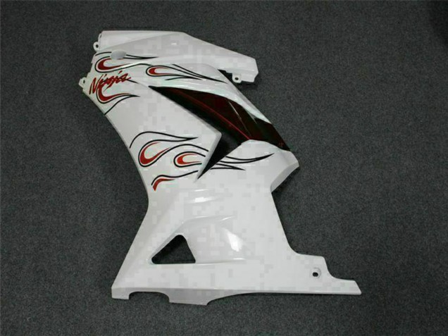 Carenagens Moto Kawasaki EX250 2008-2012 - Branco Vermelho