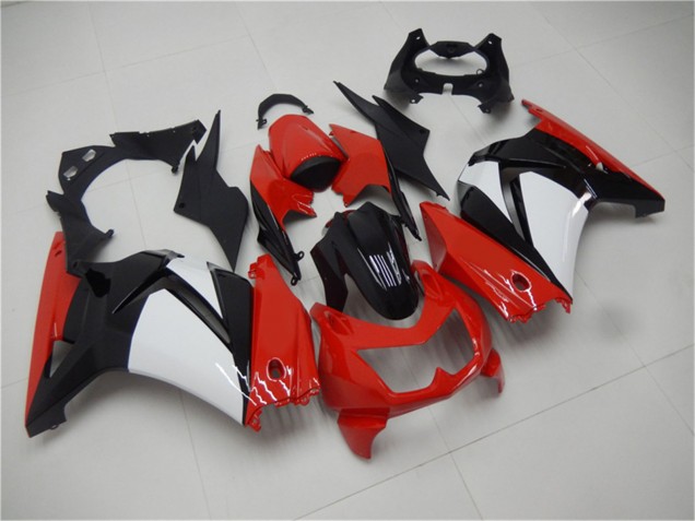 Carenagens Moto Kawasaki EX250 2008-2012 - Vermelho Branco Preto