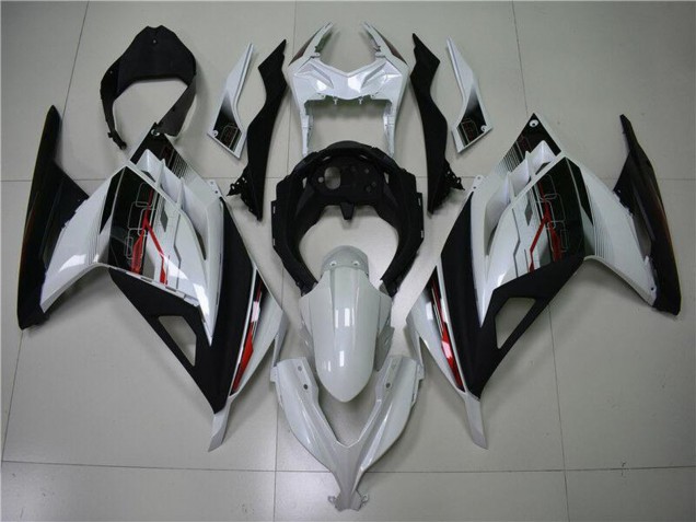 Carenagem Moto Kawasaki Ninja 300 EX300R 2013-2024 - Branco Vermelho Preto