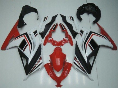 Carenagens Moto Kawasaki Ninja 300 EX300R 2013-2024 - Branco Vermelho Preto