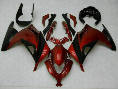 Carenagens Moto Kawasaki Ninja 300 EX300R 2013-2024 - Vermelho Preto
