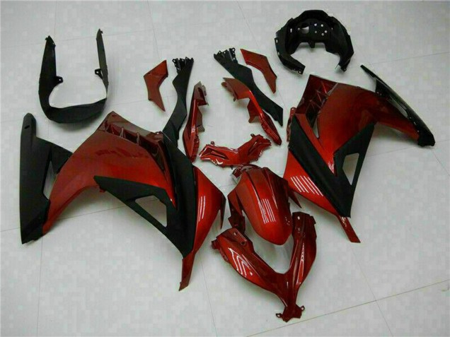 Carenagens Moto Kawasaki Ninja 300 EX300R 2013-2024 - Vermelho Preto