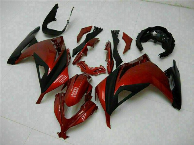 Carenagens Moto Kawasaki Ninja 300 EX300R 2013-2024 - Vermelho Preto