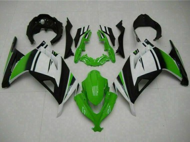 Carenagens Moto Kawasaki Ninja 300 EX300R 2013-2024 - Branco Verde Preto