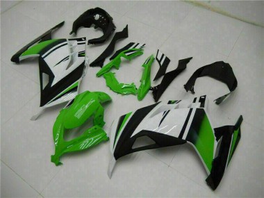 Carenagens Moto Kawasaki Ninja 300 EX300R 2013-2024 - Branco Verde Preto