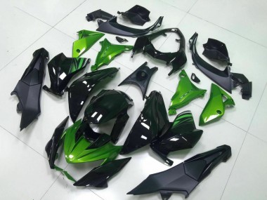 Carenagem Moto Kawasaki Z800 2013-2018 - Verde Preto Brilhante