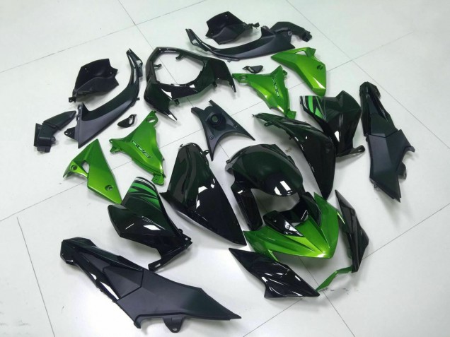 Carenagem Moto Kawasaki Z800 2013-2018 - Verde Preto Brilhante