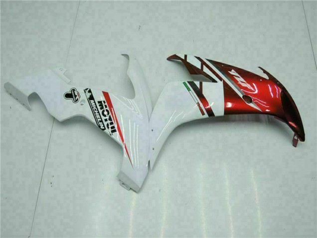 Carenagens Moto Yamaha YZF R1 2004-2006 - Branco Vermelho Amarelo Motul 46
