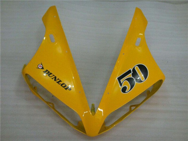 Carenagens Moto Yamaha YZF R1 2004-2006 - Amarelo Preto Brilhante Dunlop 50