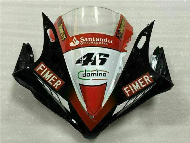 Carenagens Moto Yamaha YZF R1 2007-2008 - Vermelho Branco Preto Fimer Santander 46