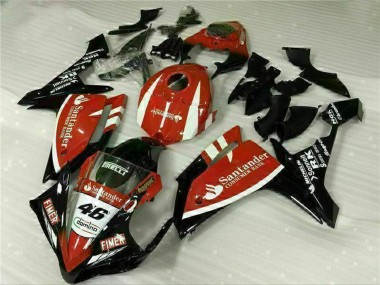 Carenagens Moto Yamaha YZF R1 2007-2008 - Vermelho Branco Preto Fimer Santander 46