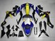 Carenagens Moto Yamaha YZF R1 2007-2008 - Azul Amarelo Preto Tubarão